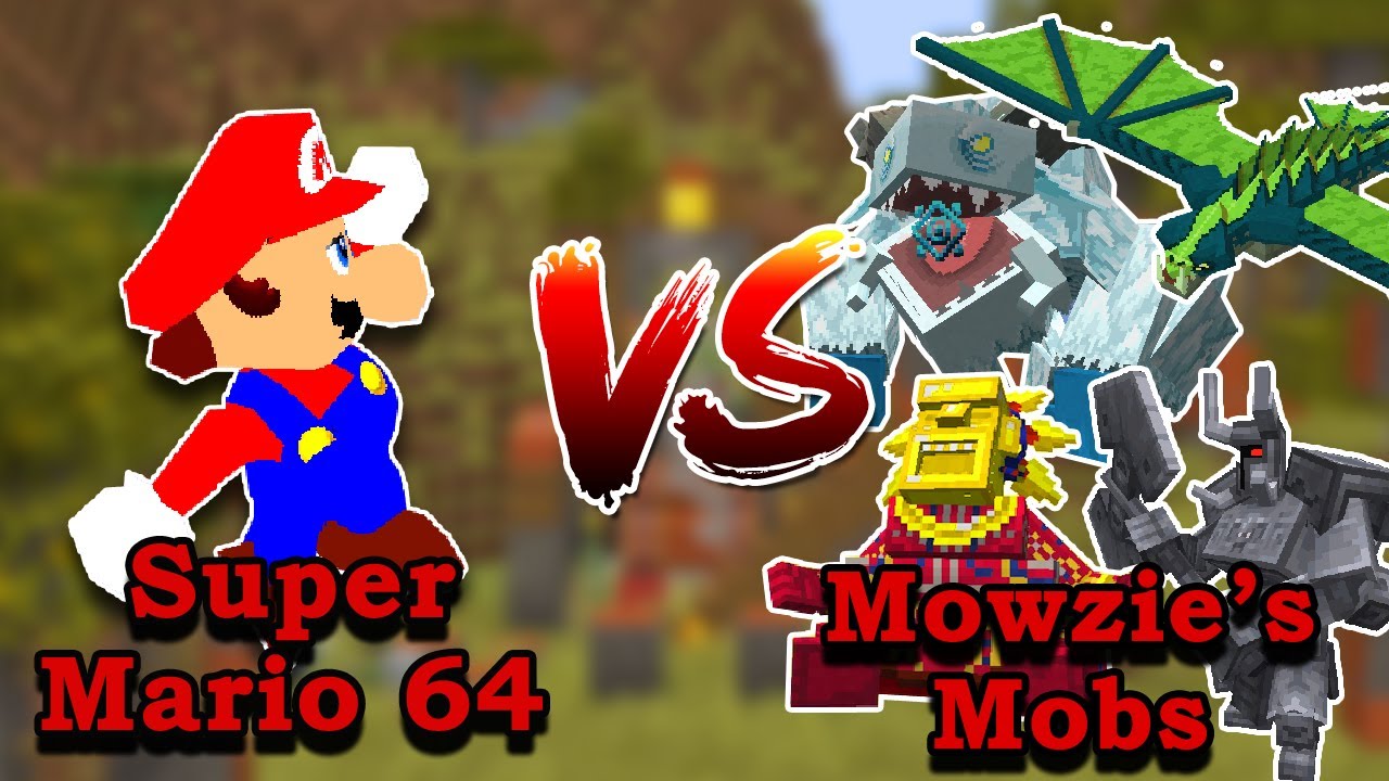 Mario 64 VS Mowzie's Mobs Bosses | Retro64 mod VS Minecraft Mob battle