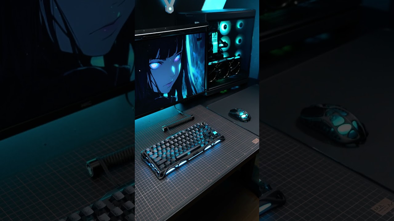 The Perfect Match ⚡ GravaStar Coiled Cable + Mercury V75 = Cyberpunk Setup Goals! 🔥