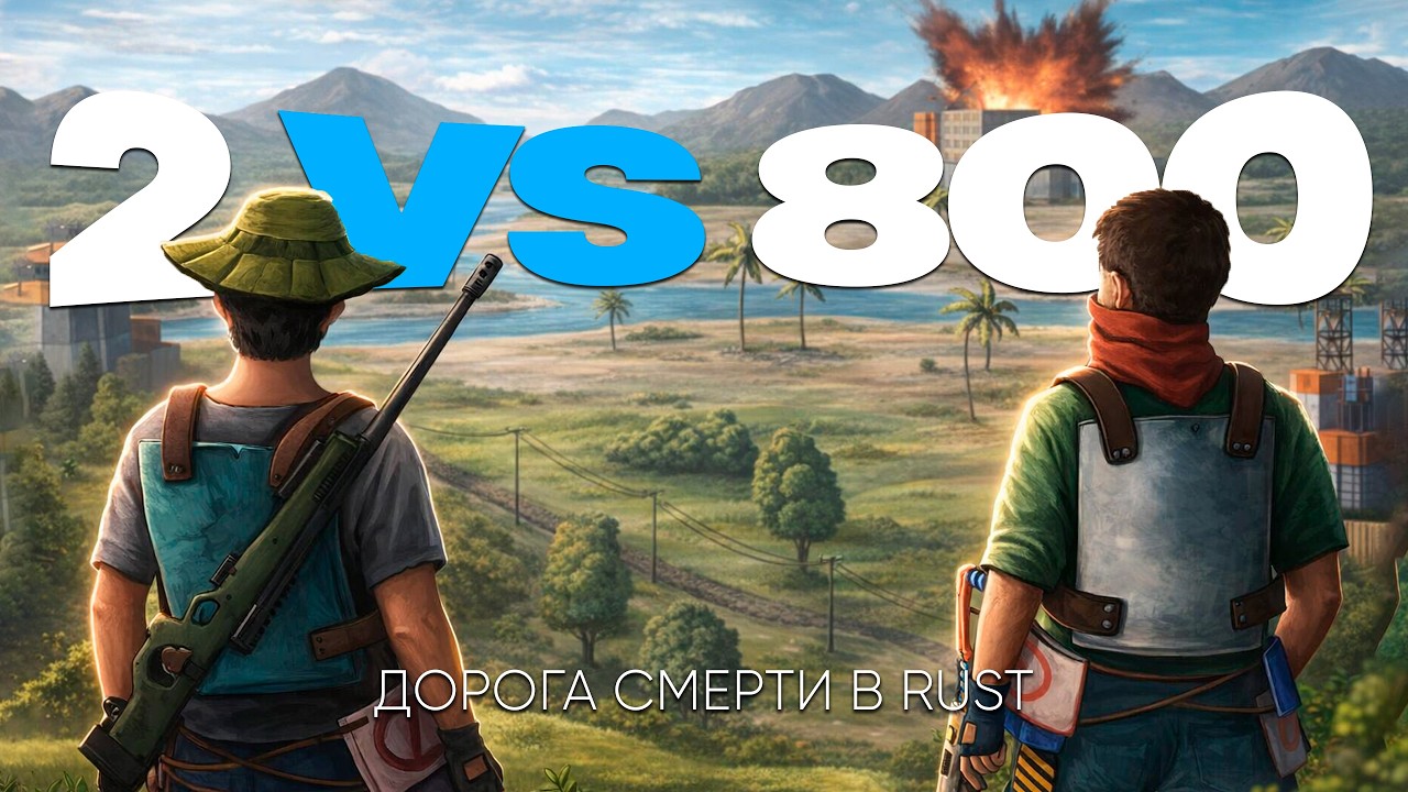 2 ПРОТИВ 800! ДОРОГА СМЕРТИ которую обходили все КЛАНЫ в Раст Rust