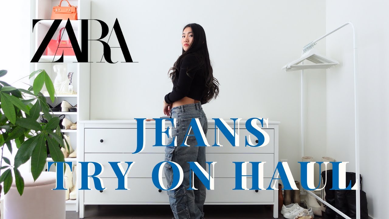 ZARA JEANS TRY ON HAUL 2024 | PETITE SIZE US4