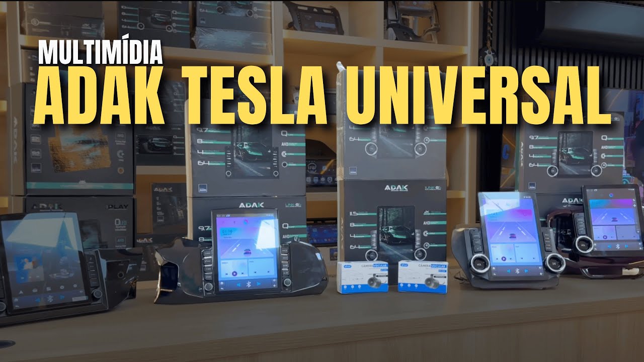 CENTRAL MULTIMÍDIA ADAK TESLA UNIVERSAL | REI DAS MULTIMÍDIAS
