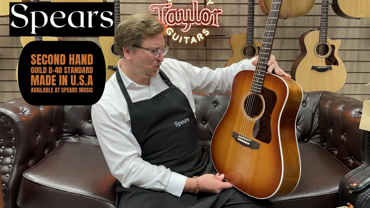 Second-Hand Guild D-40 Standard Pacific Sunset Burst | Spears Music Presentation & Tones With James