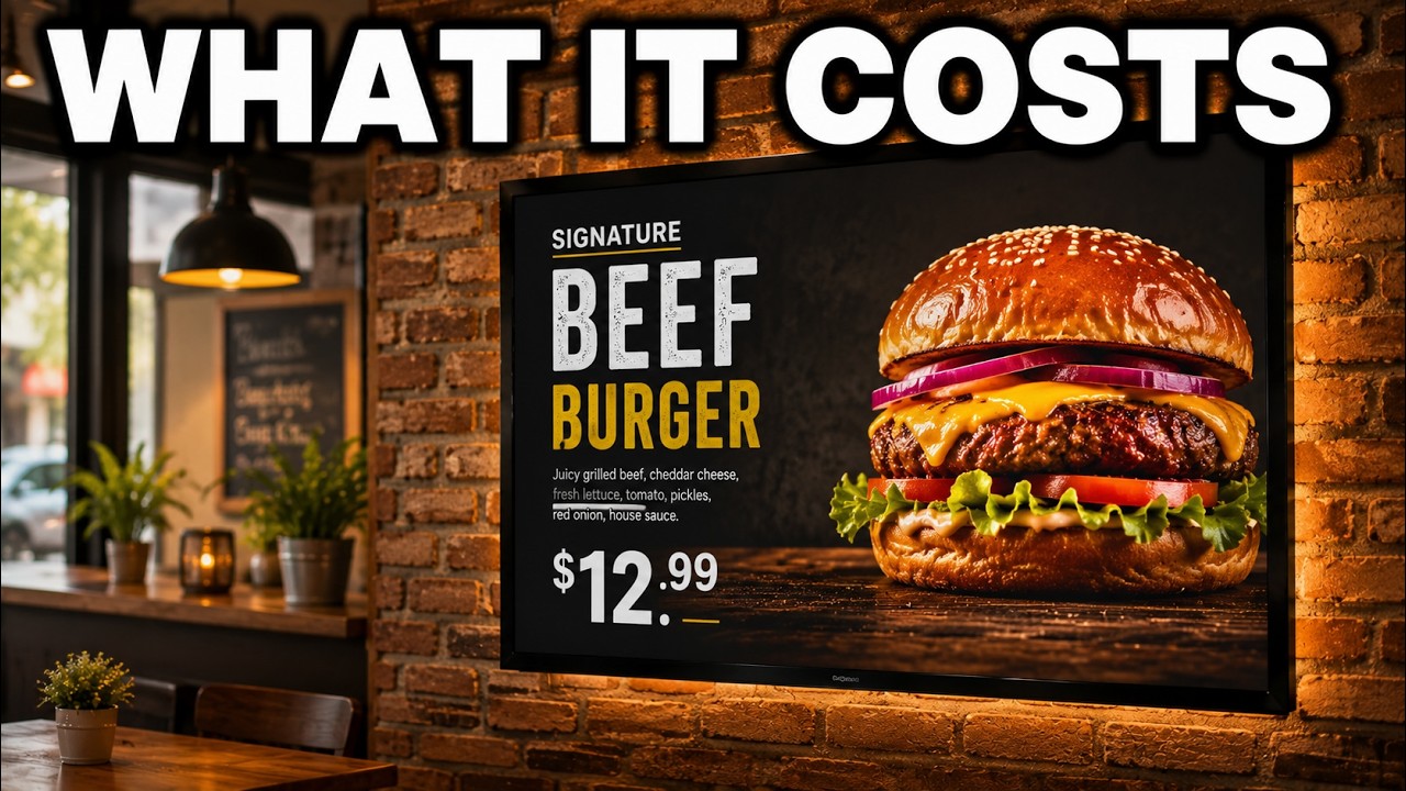 How Much Does a Digital Menu Board Cost? | 2026 Price Breakdown for Restaurants