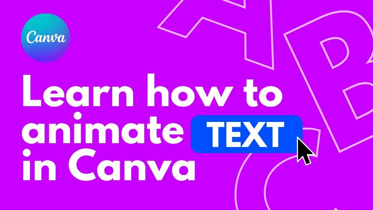 Учебное пособие по Canva: анимация текста одним щелчком мыши
