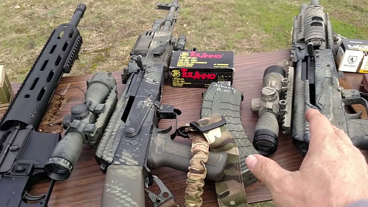 AR 15 AK 47 AK 74 Vs. Car door.  .223 7.62x39 5.45x39