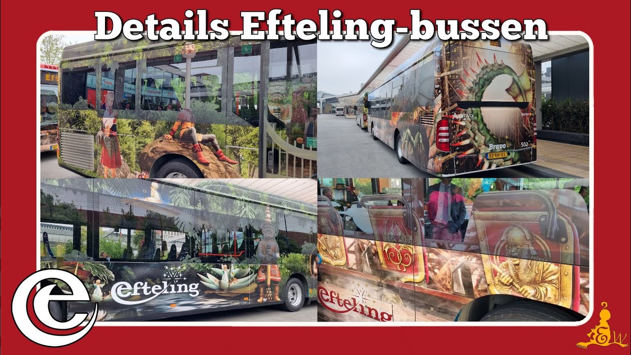 [#Efteling] Details Sprookjesbos-bus en Joris en de Draak-bus