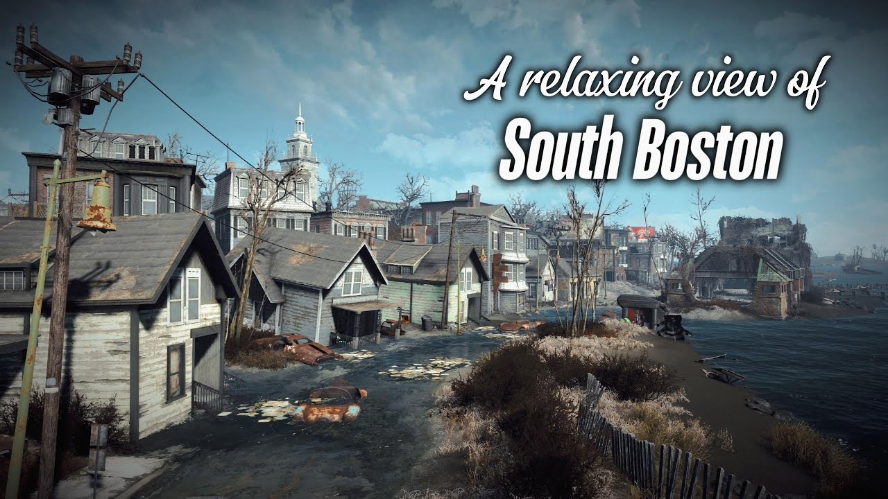 Fallout 4 – South Boston Shoreline | Quiet Coastal Wasteland Ambience (2H)