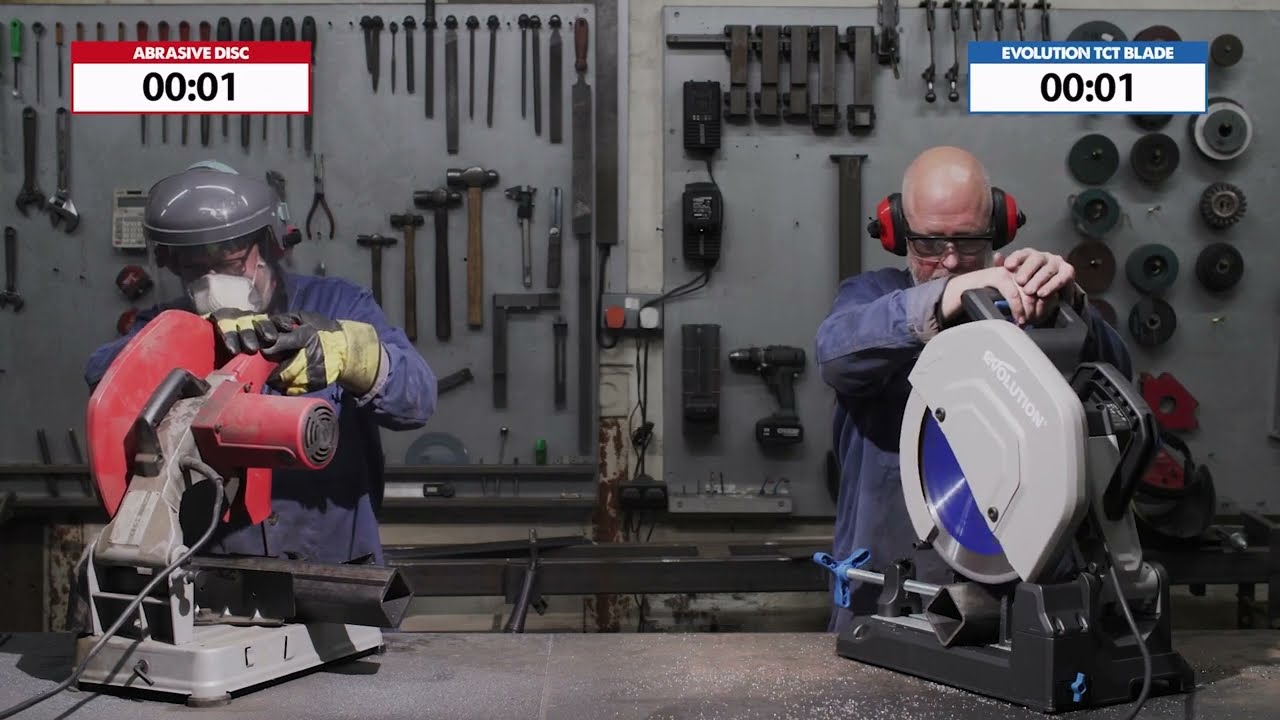 Evolution Power Tools - Cutting Evolved - Abrasive vs Cold Cutting Saws