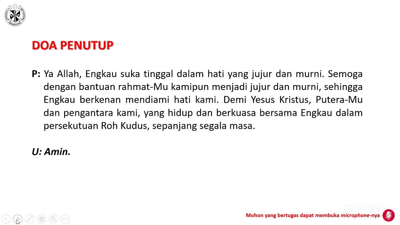 Doa Rosario dan Ibadat Sore PDAI