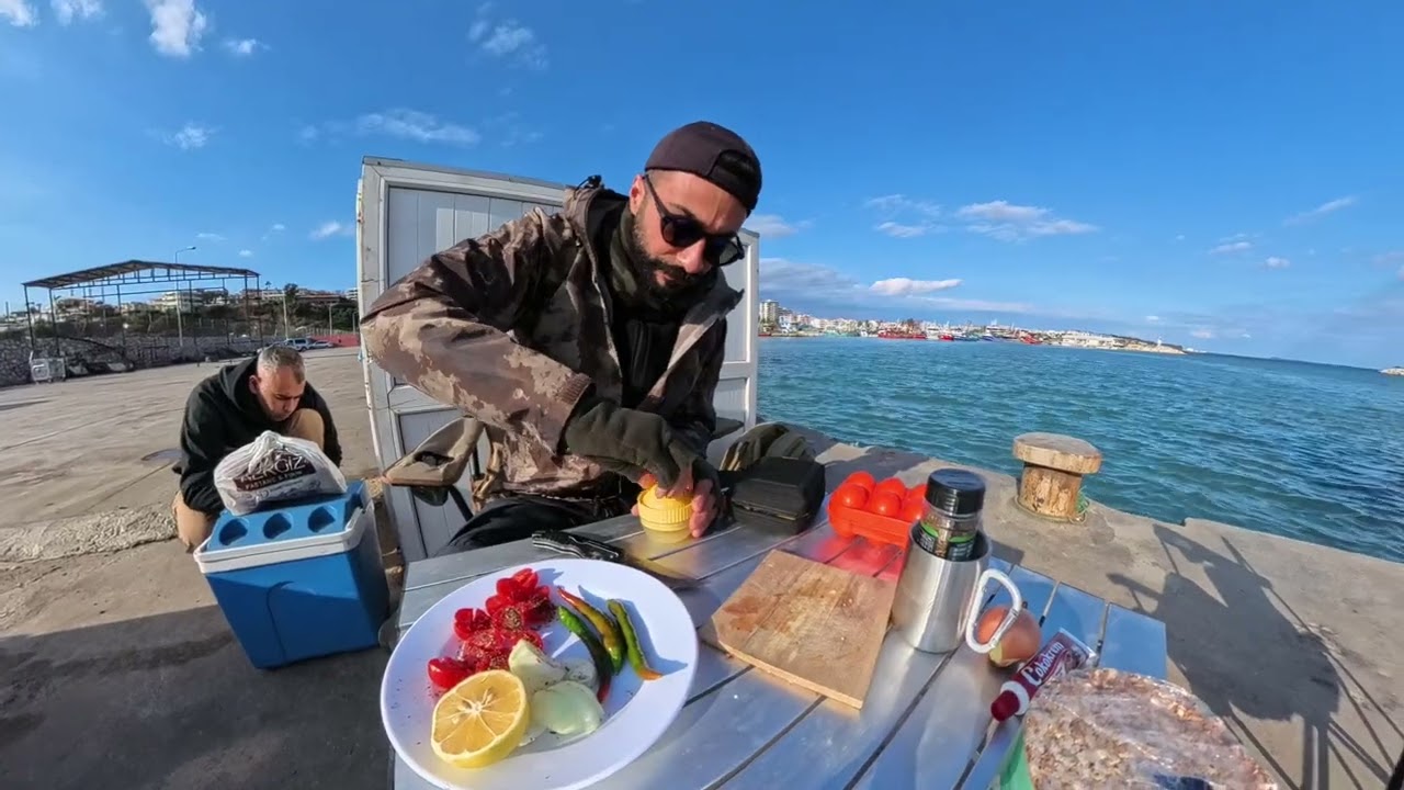 Fırtınalı havada 2 Gün kampta balık alamadık / Storm camping in the air / FİSHİNG