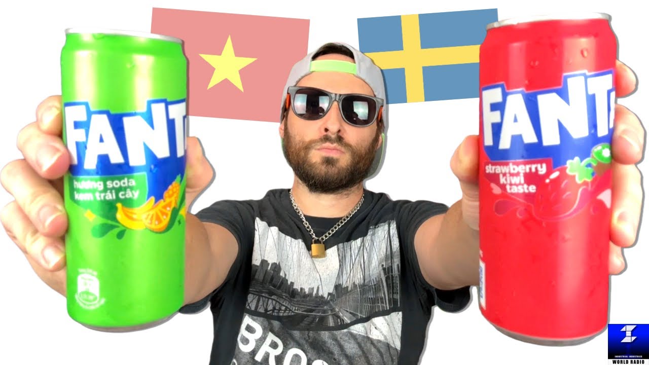 Fanta Cream Soda & Fanta Strawberry Kiwi Review (Vietnam and Sweden)