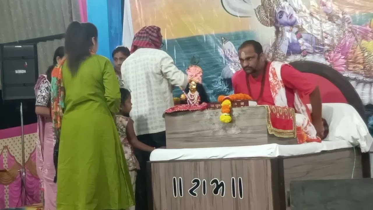 🙏🌹 ૐસાંઈ પંચલાઇ તિથૅધામ શ્રી વિષ્ણુપુરાણ કથા ના વકતા શ્રી અજયભાઈ જાની નુ સ્વાગત ને દિપ પ્રાગટ્ય સાઈ