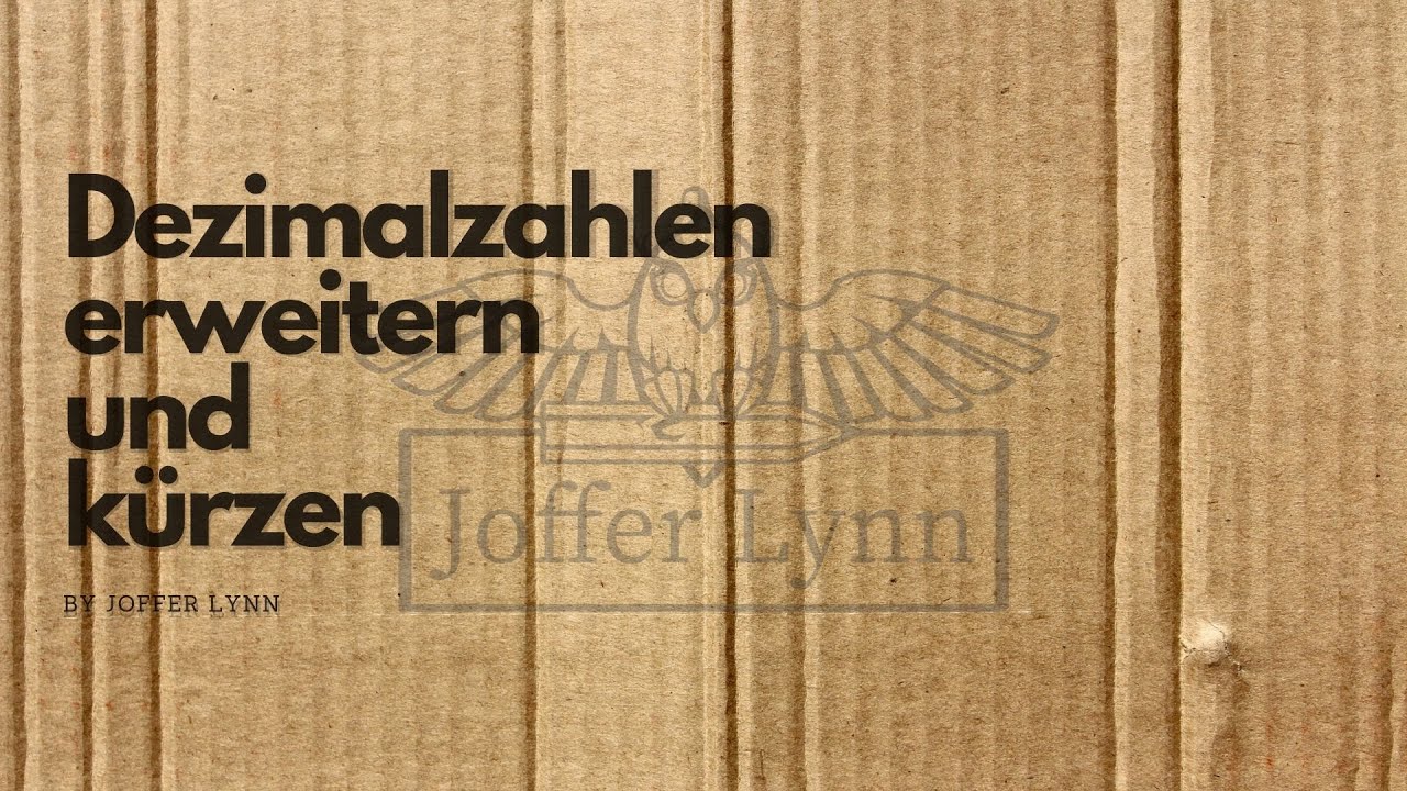 Dezimalzahlen erweitern und kürzen