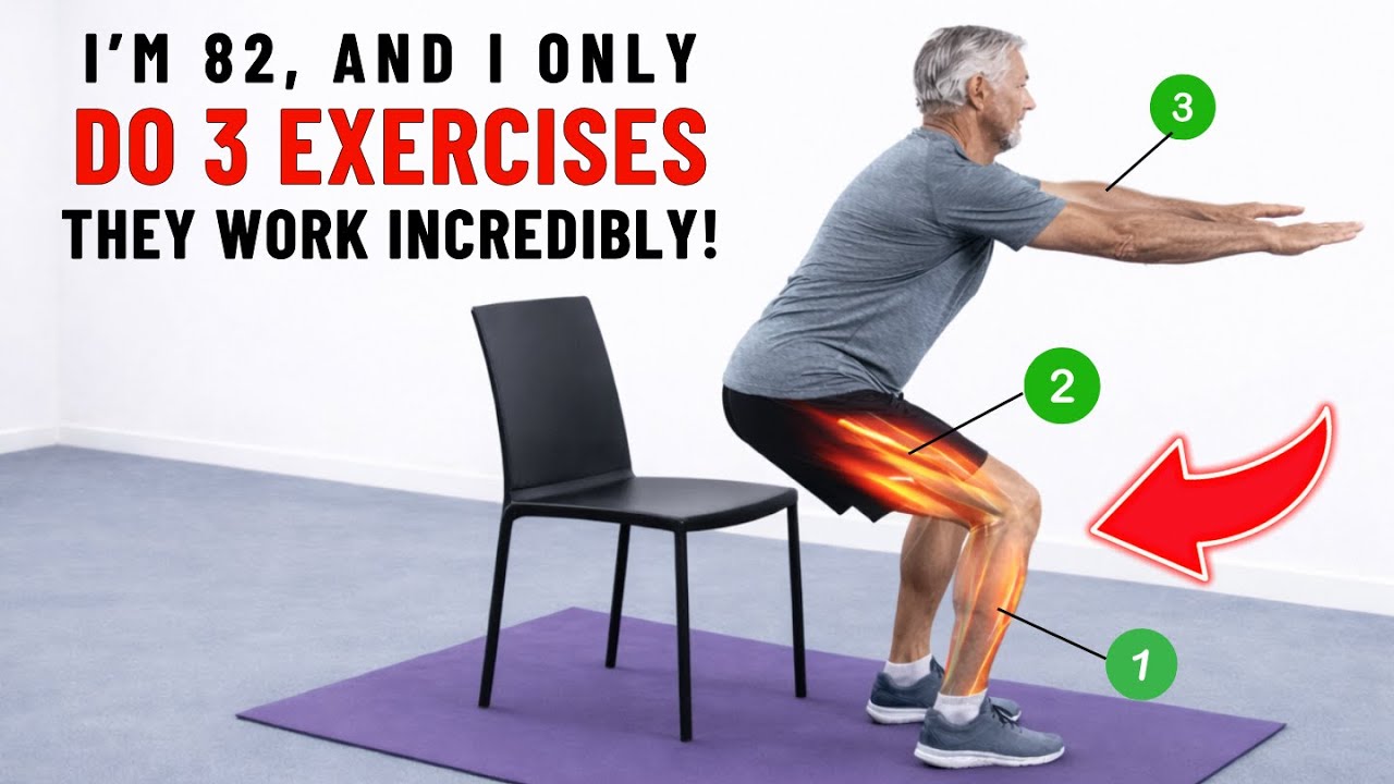 Over 60? These 3 Exercises Are Better Than Squats for Your Knees | Senior Health Tips