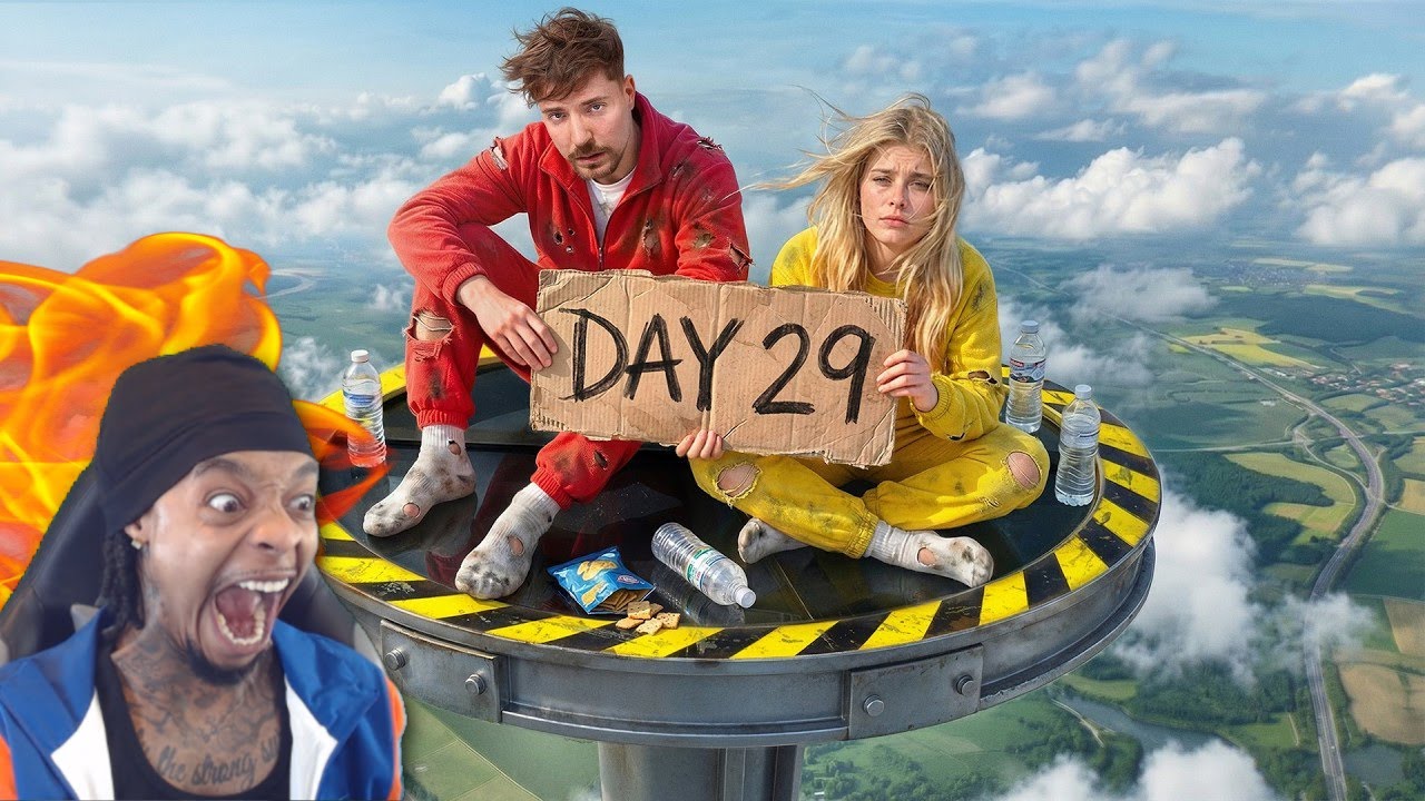 FlightReacts To MrBeast Survive 30 Days Trapped In The Sky, Win $250,000!