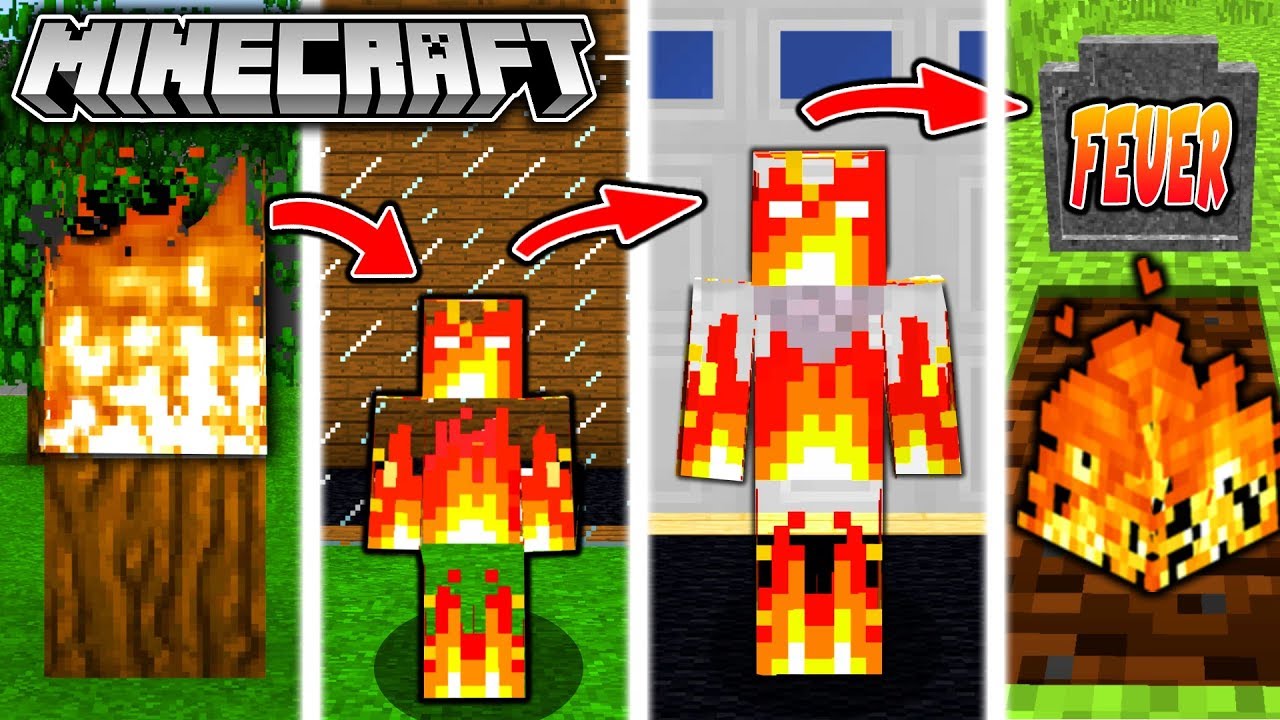 FEUER LEBENSZYKLUS in Minecraft - Vom MENSCHEN zur FLAMME