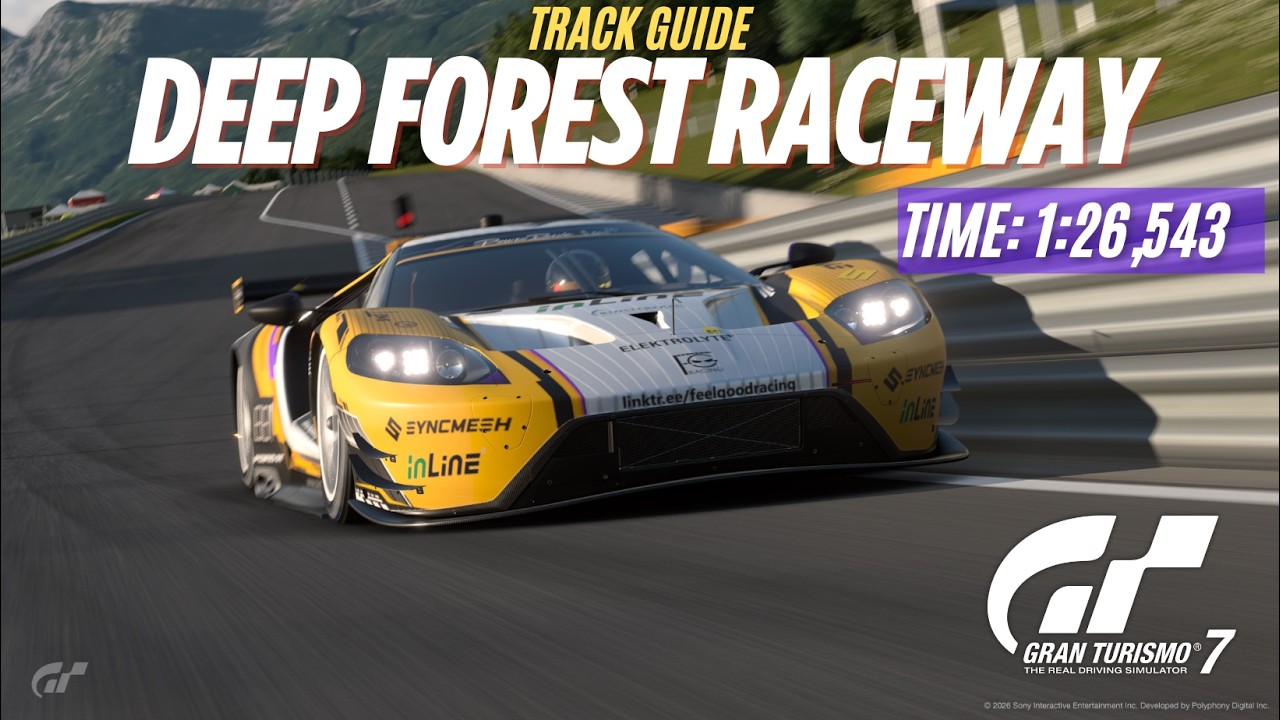 GT7: Deep Forest Raceway Track Guide /Ford GT Race Car '18
