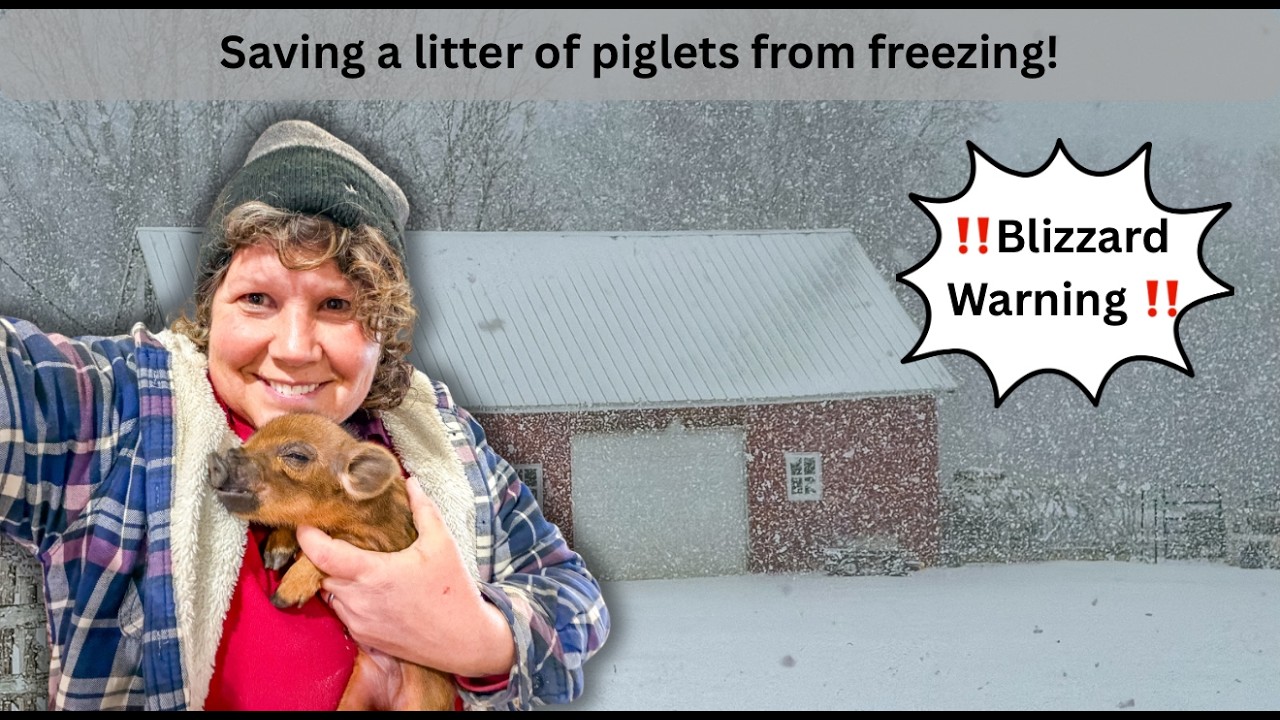 Предупреждение о метели, спасите поросят!
