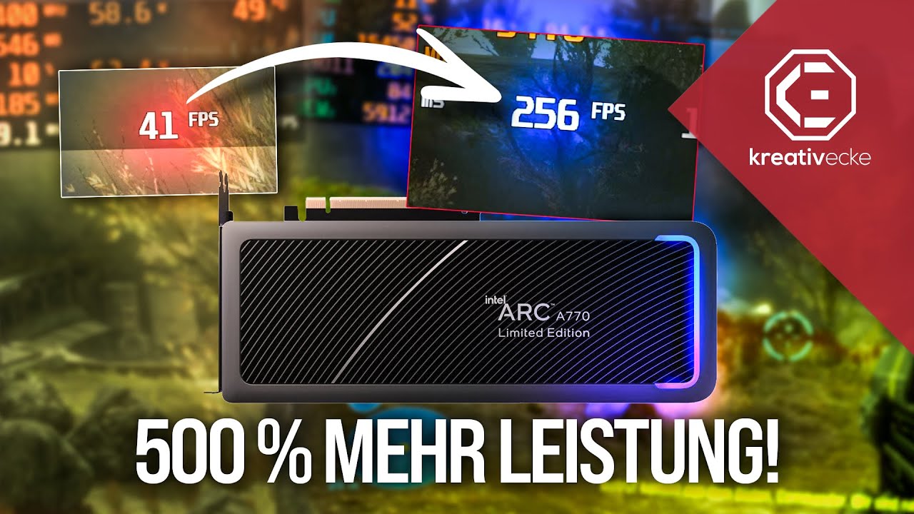 Kein WITZ: Über 500% mehr FPS mit neuem Treiber für Intel Arc! Aber... Intel Arc 2 Jahre später!