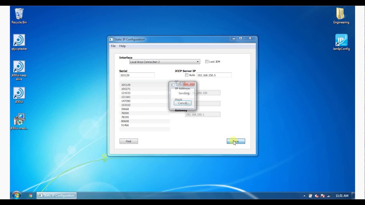 JEM IP Configurator
