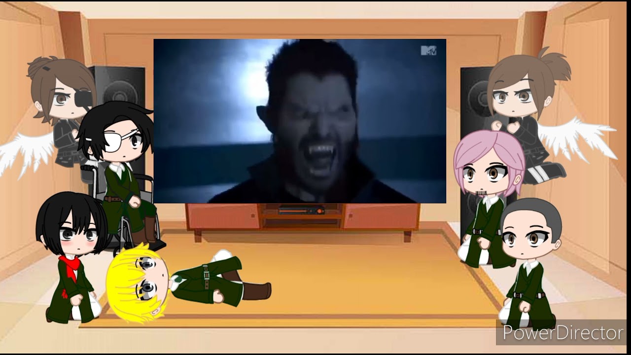 Attack on titan reacciona/reacts to eren as Derek Hale 1/2
