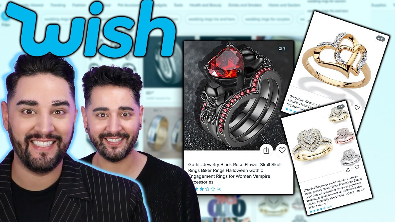 Wish Wedding Ring Haul! Finding Robert The Perfect Ring 💜🖤 The Welsh Twins