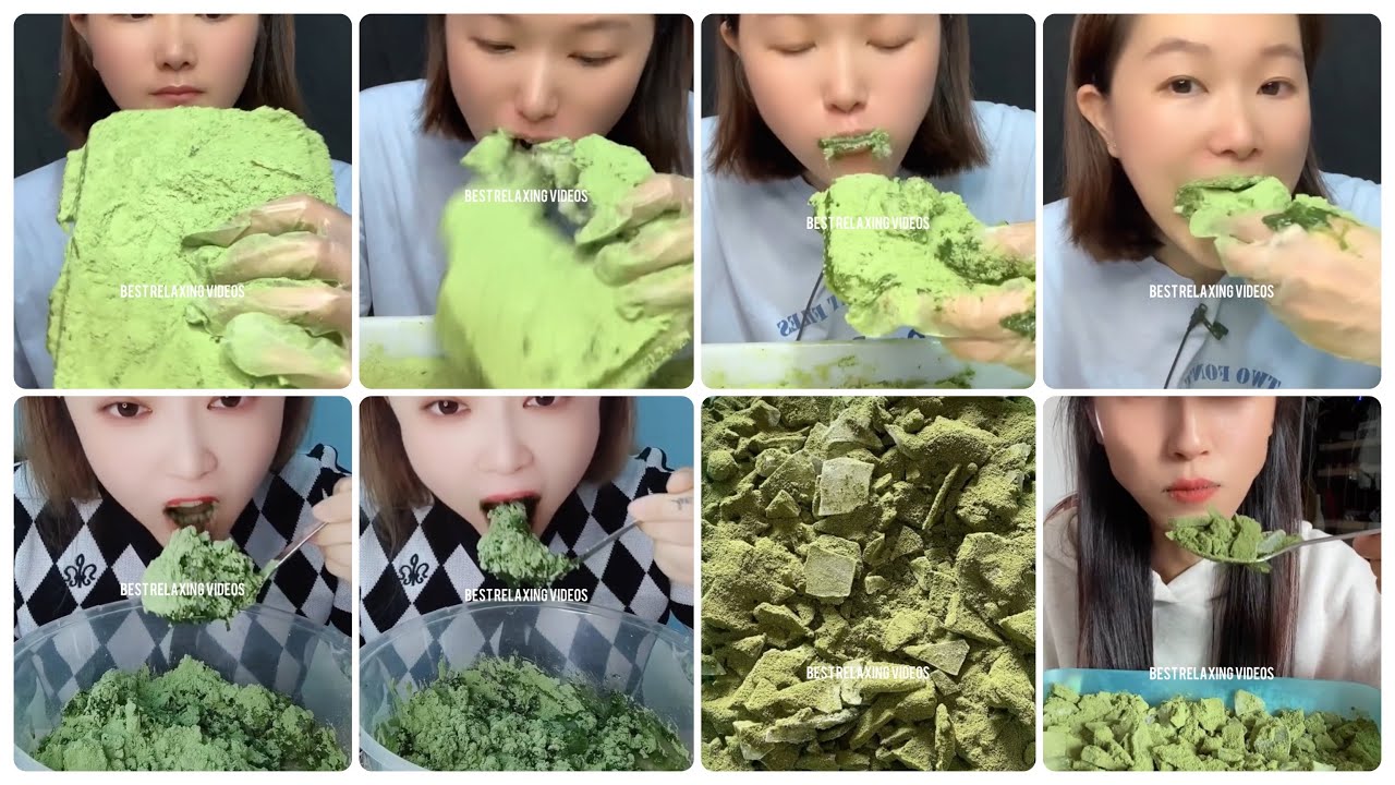 [ASMR] MATCHA ICE EATING 💚 & ICE MATCHA MUKBANG & HARD CRUNCHY MATCHA ICE EATING & मटका बर्फ खाओ 🫶