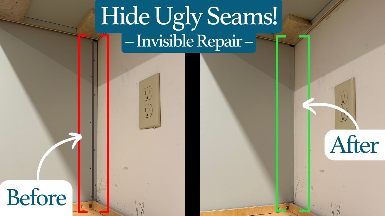 How to Hide Seams on Kitchen Cabinets | Perfect Seam Repair