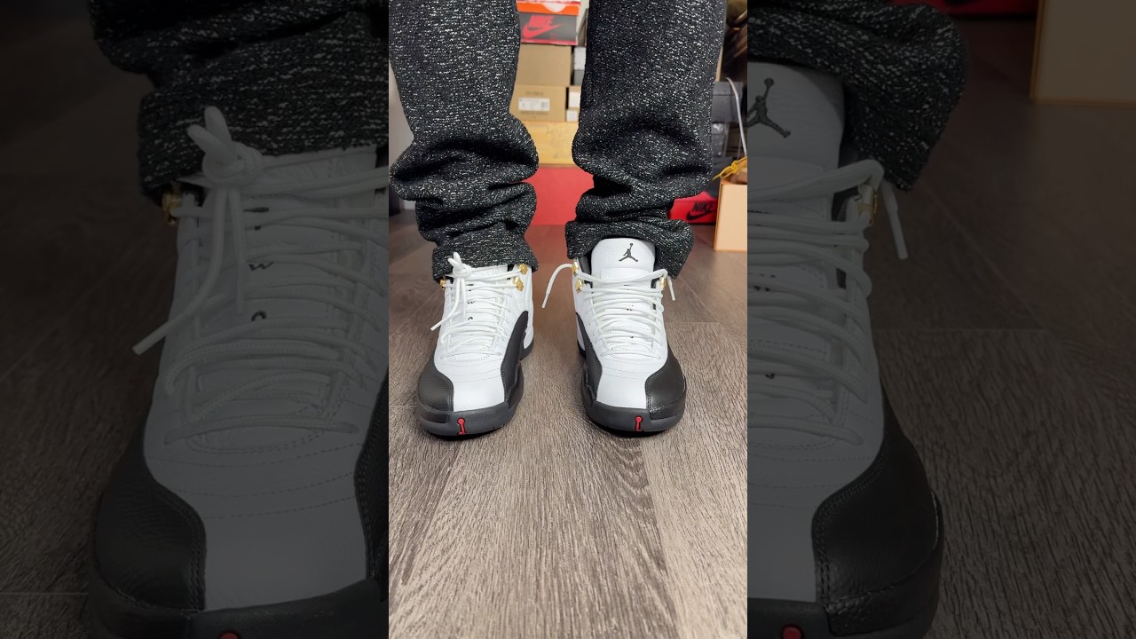 Air Jordan 12 Taxi 2025 On Feet