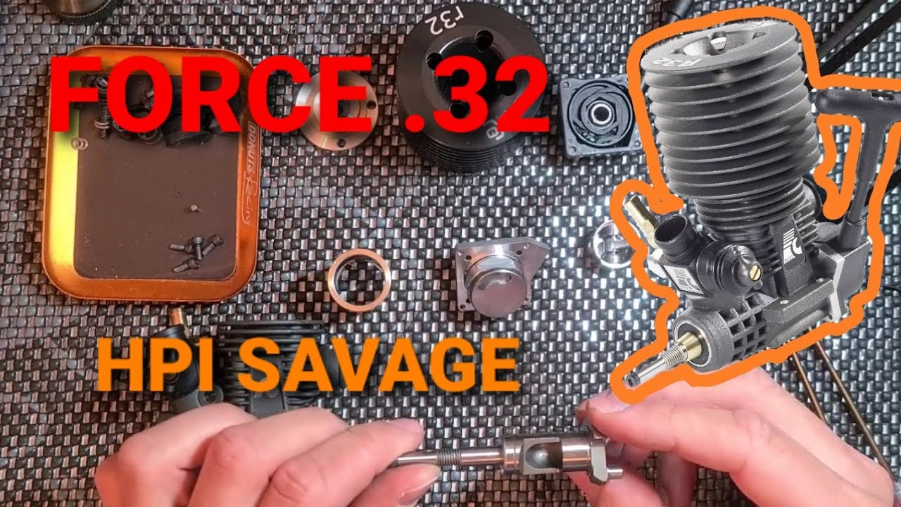 Cheap Big Block Nitro Engine: Force 32 Take Apart & First Run - HPI Savage