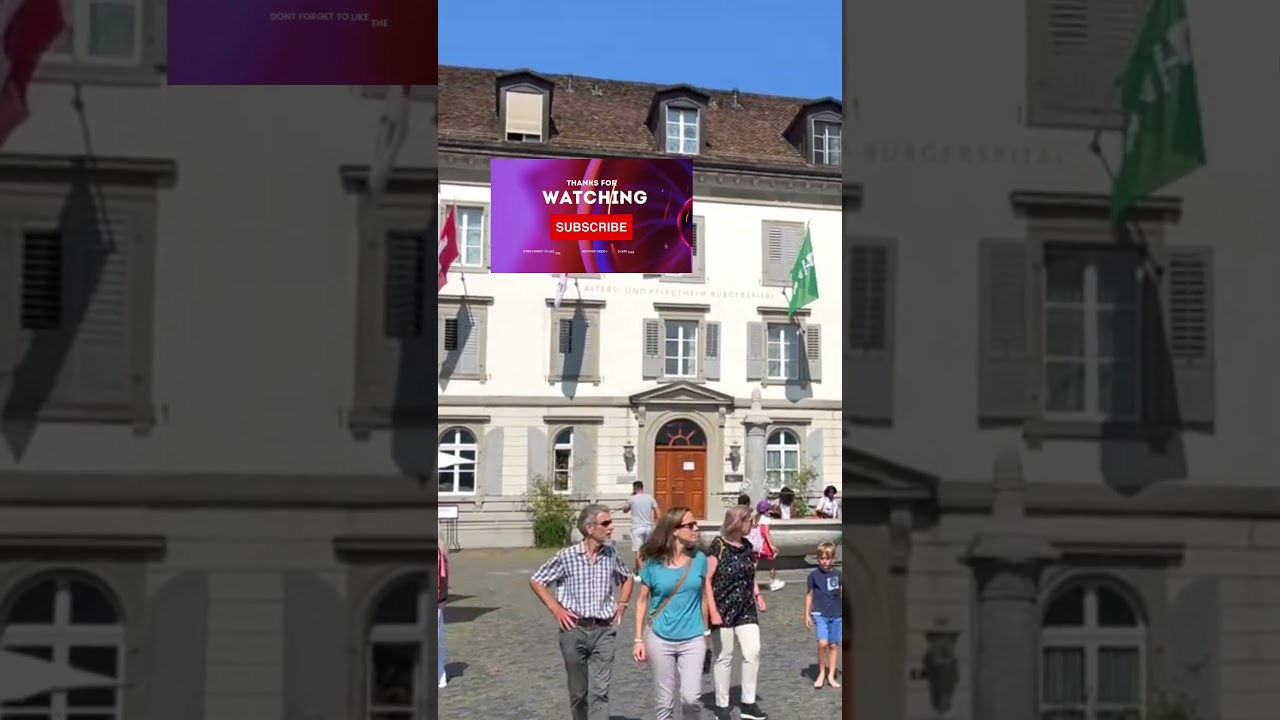 Beautiful Scenery in Rapperswil Jona Switzerland 4K