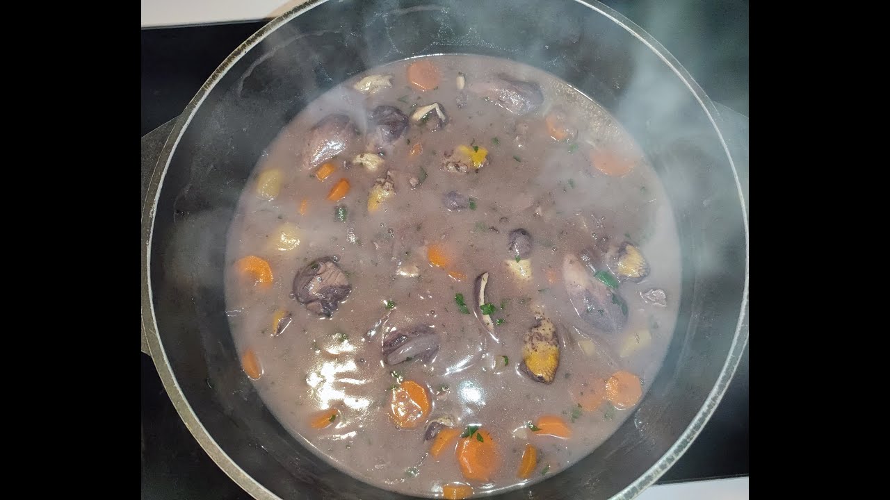 poulet façon coq au vin