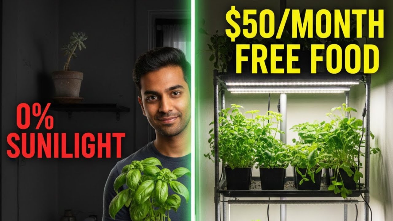 The 10-Square-Foot Farm: Micro-Gardening for Tiny (and Dark) Apartments