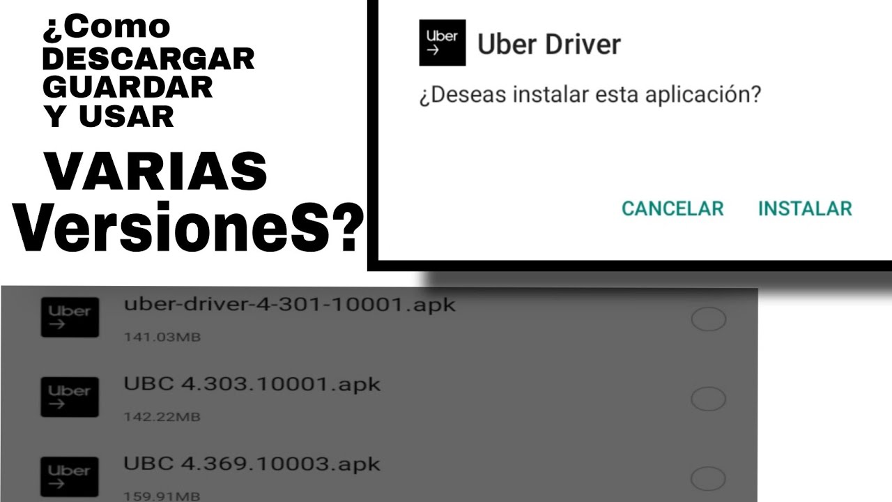 ¿Cómo CAMBIAR de VERSIÓN EN Uber? Muy FÁCIL