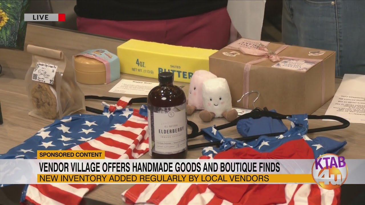 Vendor Village offers handmade goods and boutique finds