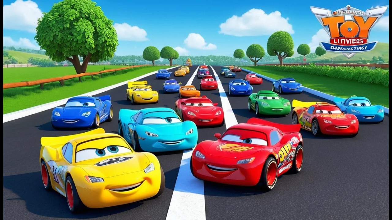 Пять маленьких игрушечных машинок Zoom
