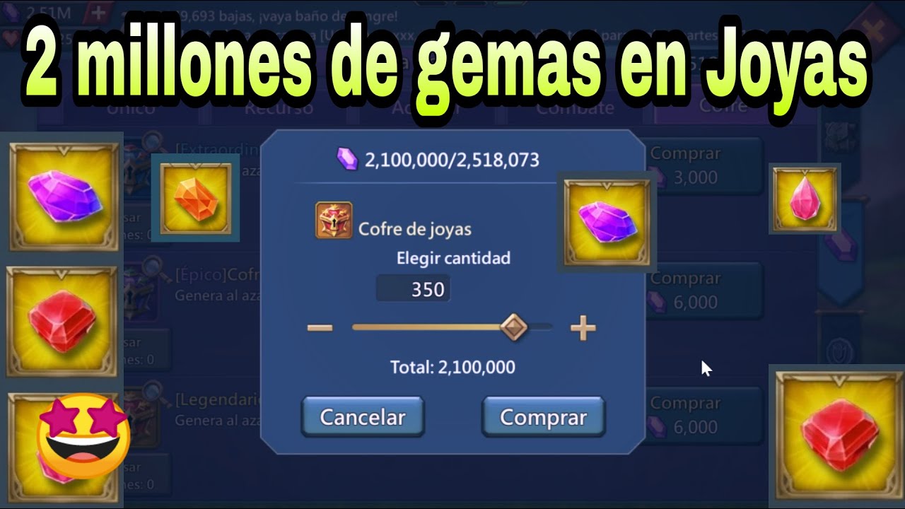 2 millones de gemas en cofres de JOYAS !! Subiendo stats en mi Rally Trap F2P #lordsmobile