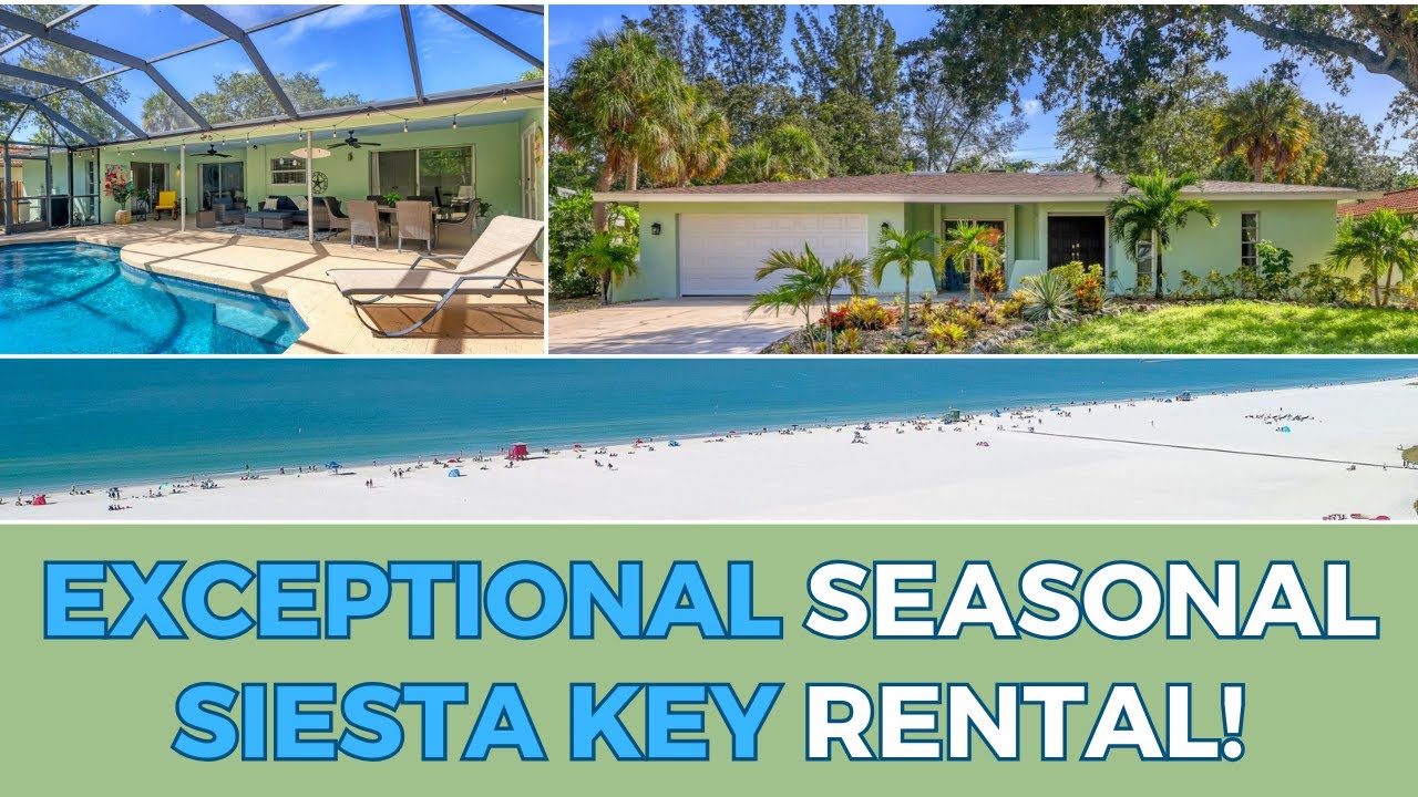 Your Slice of Paradise: Siesta Key Seasonal Rental with POOL!