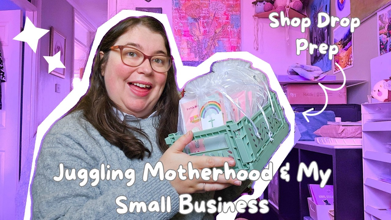♡ Studio Vlog 38 ♡ Week in the life | UK Etsy Small Business Artist & Mum | Unboxing