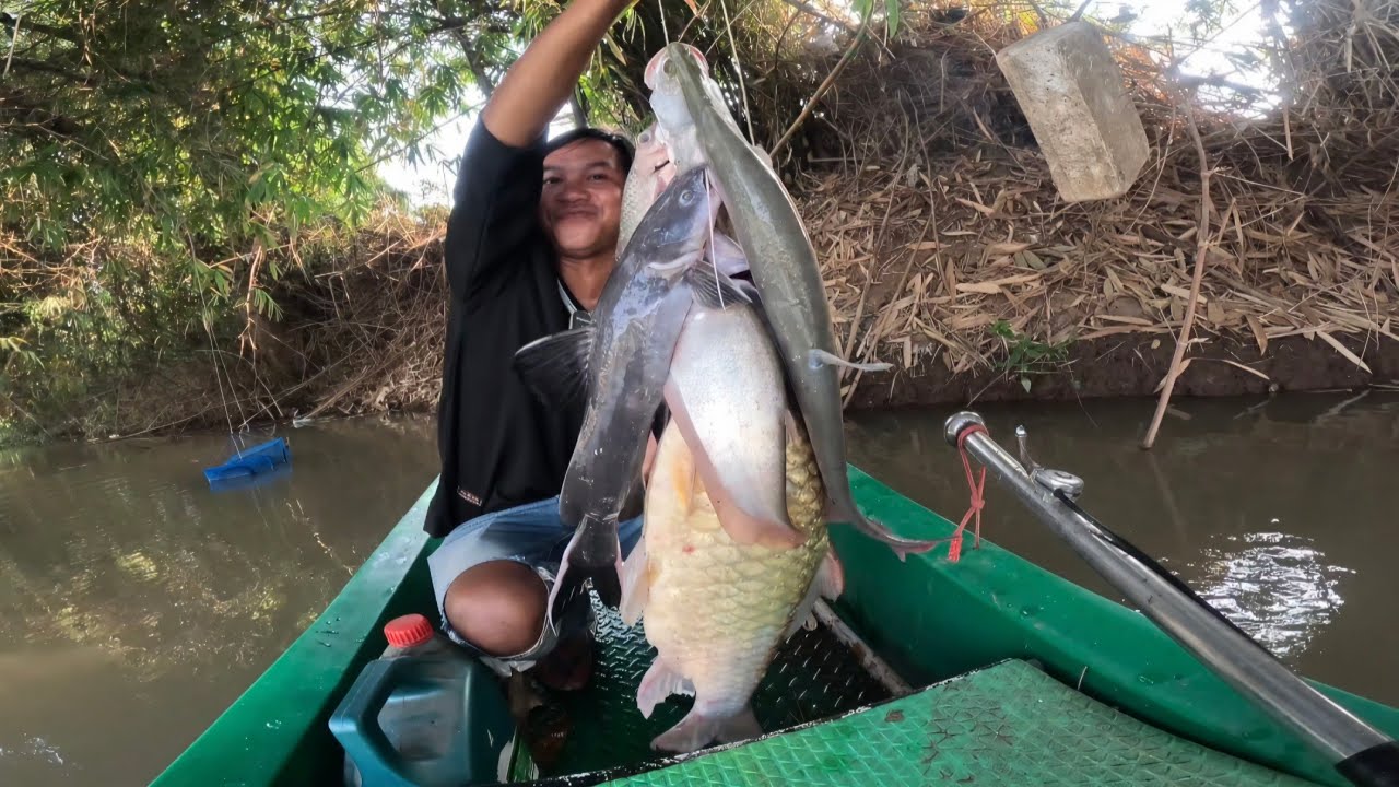เก็บเบ็ดราวไต้น้ำหลงมาได้ยังไงปลาตะพากใหญ่ไซร์2โล / ต้อม คนทำมาหากิน