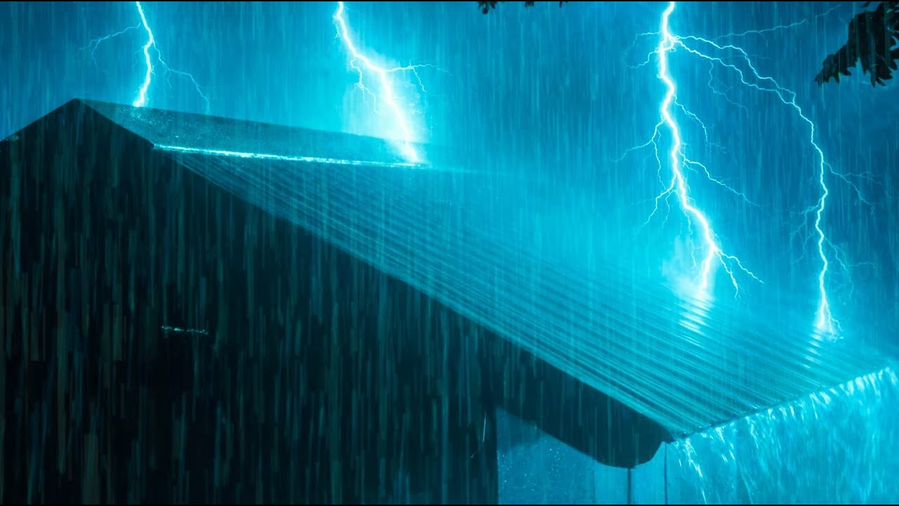 Heavy Rain and Thunder Sounds for Deep Sleeping | Fall Asleep Fast