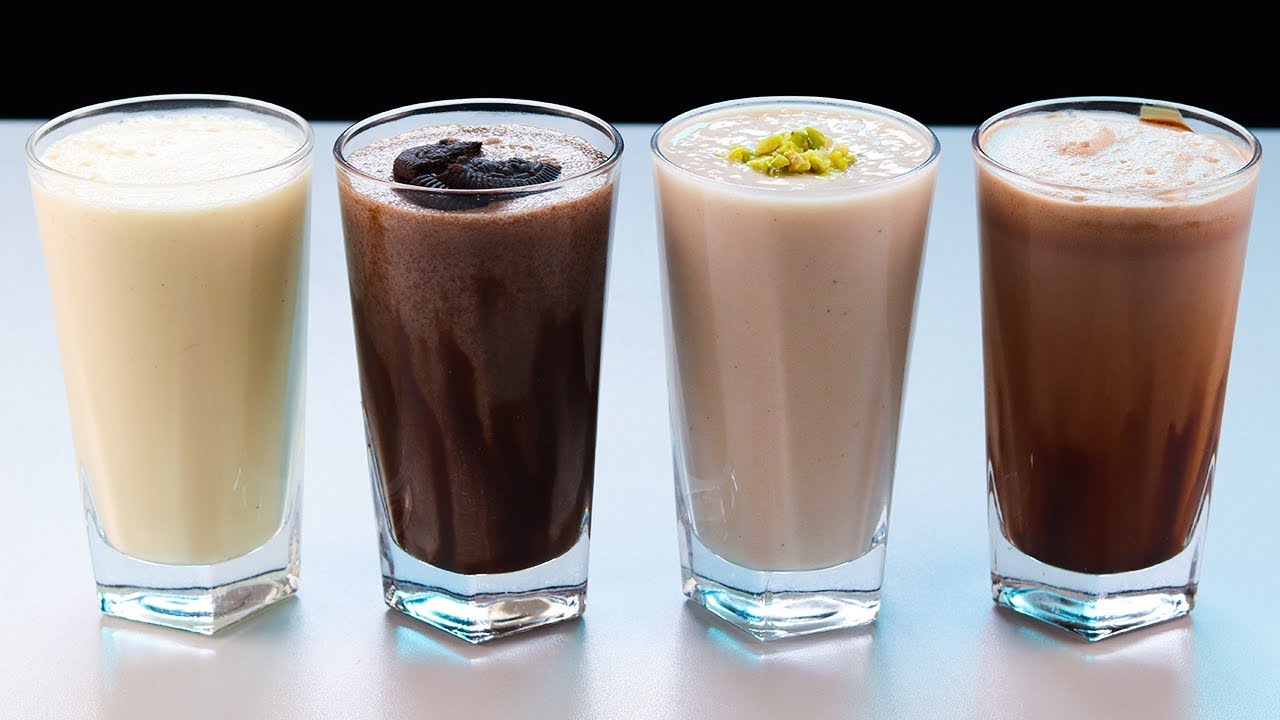 4 Refreshing Milkshake | Apple Milkshake | Chocolate Milkshake | Banana Milkshake | Oreo Milkshake