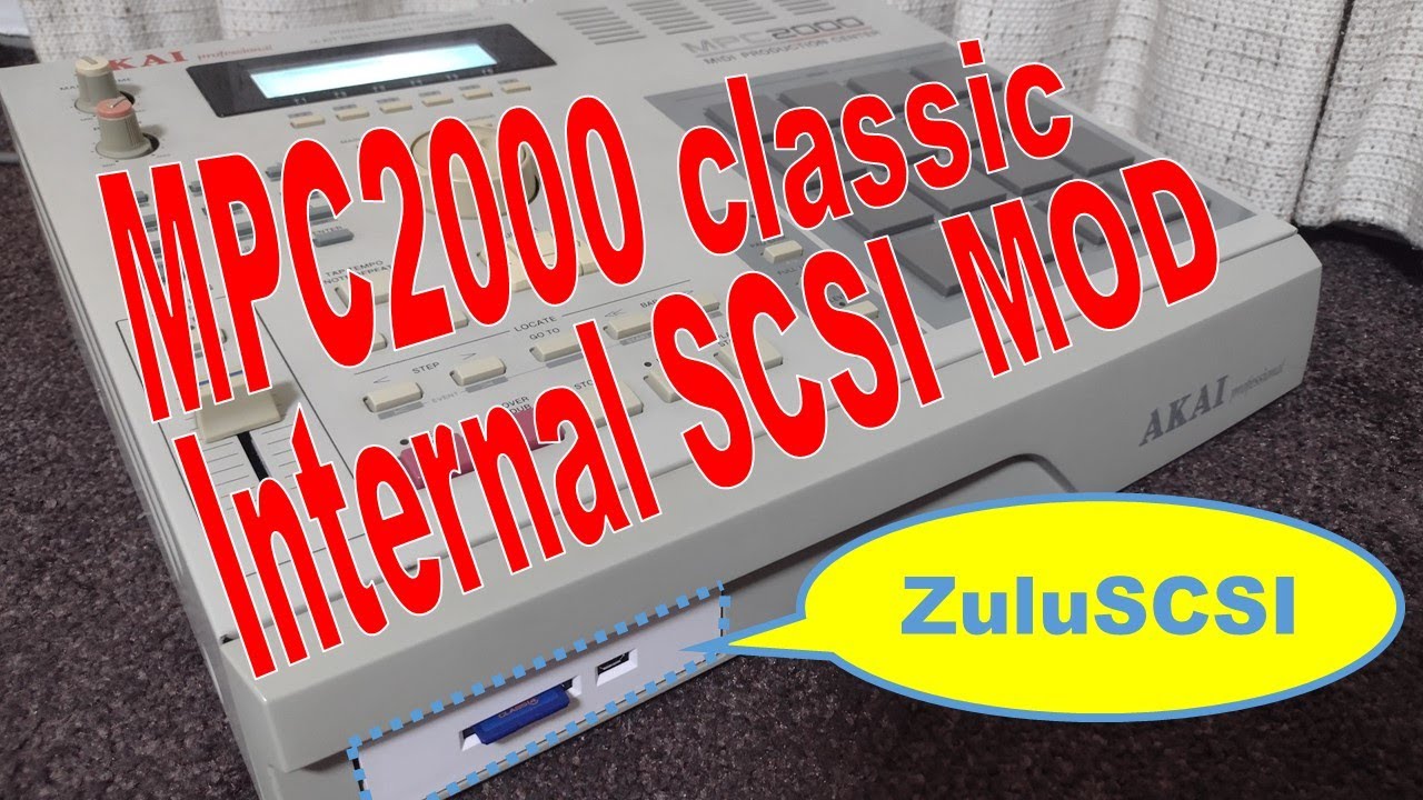 AKAI MPC2000 classic Internal SCSI MOD (ZuluSCSI SetUp)