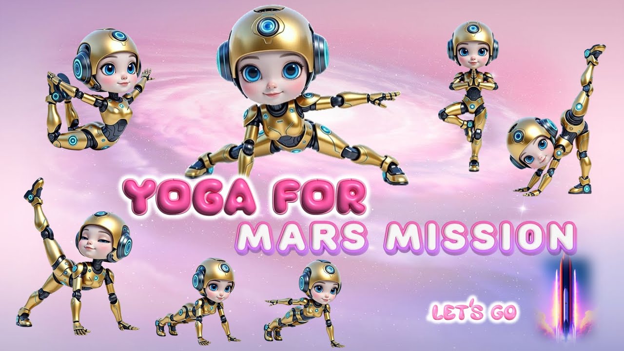 8 Minute Mars Mission Yoga Kids Follow Along |Yoga for Children | Kids Yoga for body & mental health