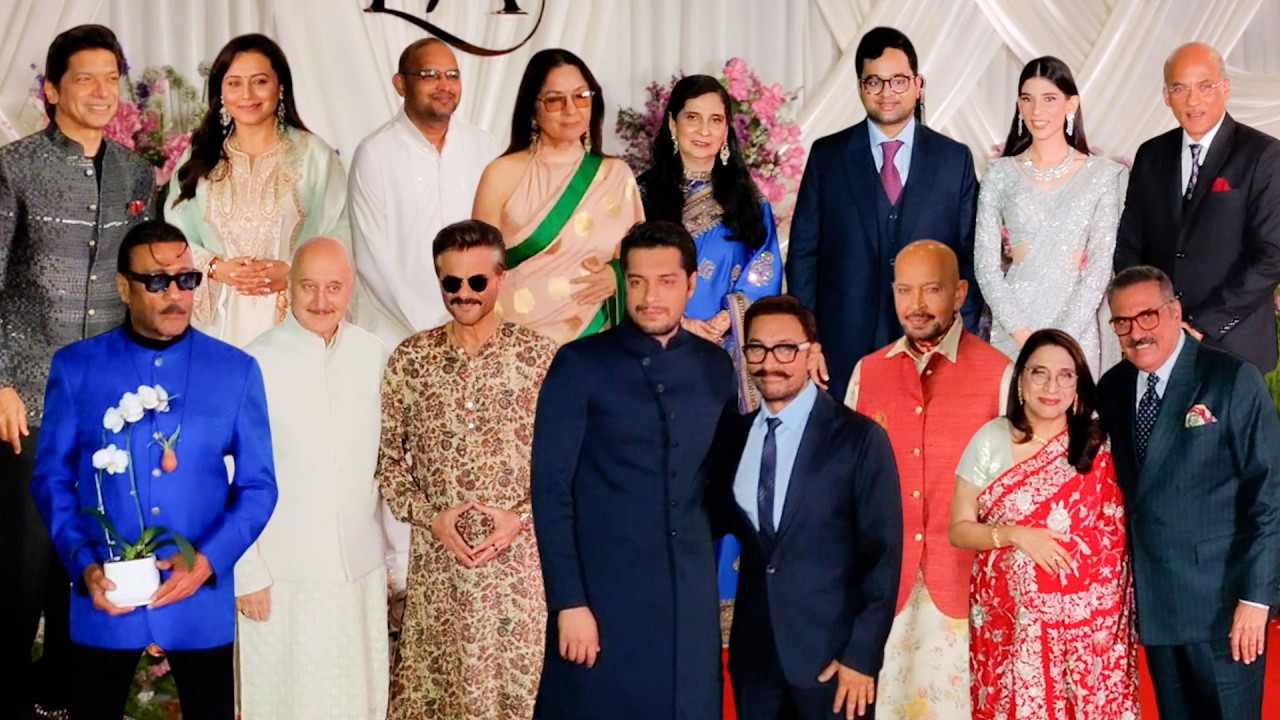 Aamir Khan Rani Mukerji Anil Kapoor & Rakesh Roshan arrive at Isha Barjatya & Abhishek Koth Wedding