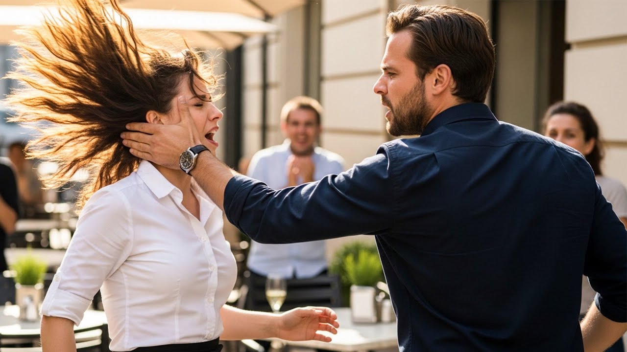 Billionaire Slapped the Waitress and Accused Her of Theft — He Screams as 100 Black SUVs Surround...