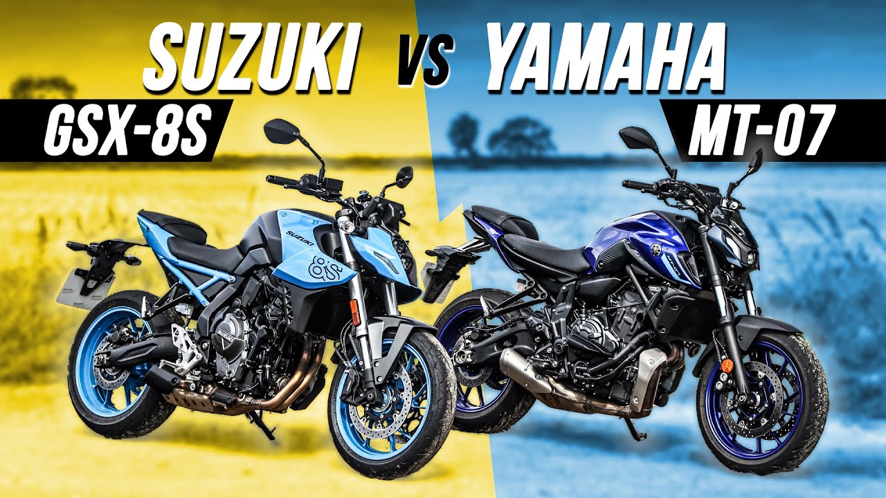 Suzuki GSX-8S против Yamaha MT-07: лицом к лицу
