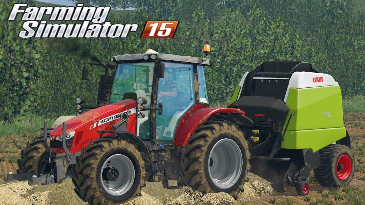 Farming  Simulator 2015 - Massey Ferguson 5712 + Claas Variant 360