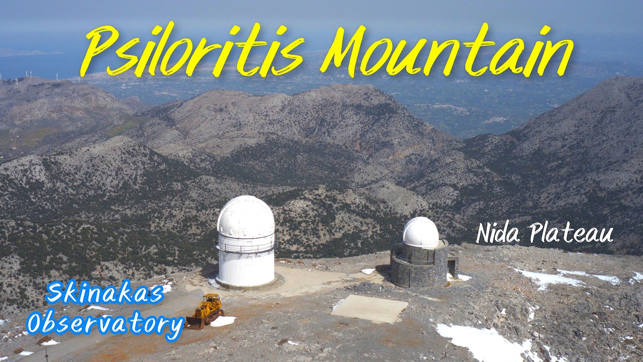 Psiloritis Mountain, Nida Plateau & Skinakas Observatory &ndash; Crete, Greece  4K Cinematic Aerial Video