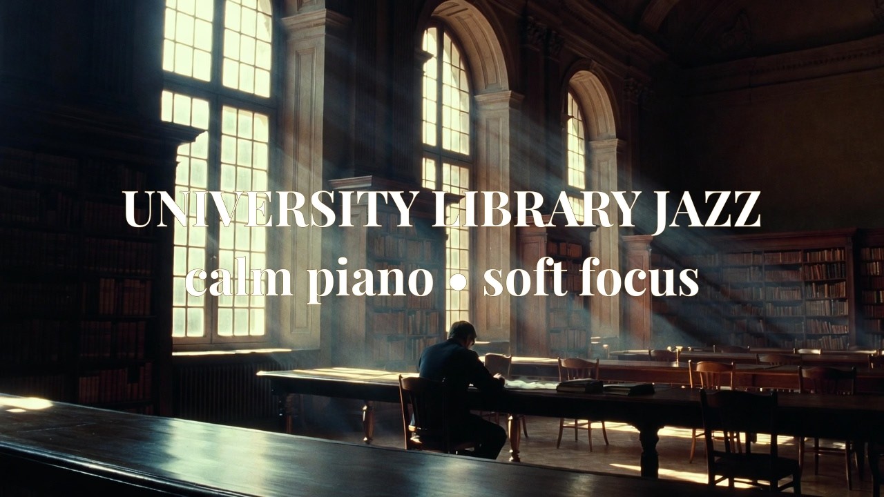 Library Jazz for Studying – Calm Piano & Soft Jazz (1 Hour)